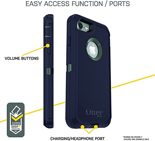 OtterBox Defender Series Apple iPhone 7 - ProPack "Each" - protective case for mobile phone - rugged - polycarbonate, synthetic rubber - black - for Apple iPhone 7, 8, SE (2nd generation)