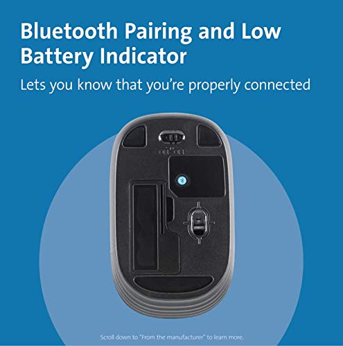 Kensington Pro Fit Compact - Mouse - right and left-handed - 3 buttons - wireless - Bluetooth 3.0, Bluetooth 5.0 - TAA Compliant