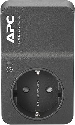 APC SurgeArrest - Surge protector - AC 230 V - output connectors: 1 - Germany - black