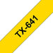 Brother - Black, yellow - Roll (1.8 cm) laminated tape - for P-Touch PT-7000, PT-8000, PT-PC