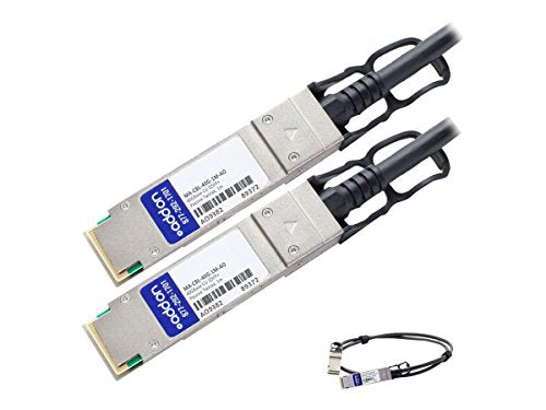 AddOn - 40GBase direct attach cable - TAA Compliant - QSFP+ to QSFP+ - 1 m - twinaxial - for Cisco Meraki Cloud Managed MS350-24, MS350-24P, MS350-48, MS350-48FP, MS350-48LP