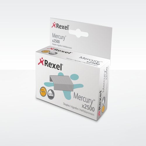 Best Value Rexel Mercury Heavy Duty Staples (Pack of 2500), Silver