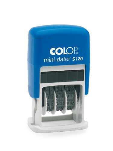 Best Value Colop EM37284 S120 Mini Dater Stamp, Black