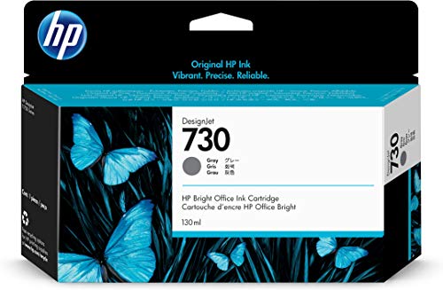 HP 730 - 130 ml - grey - original - DesignJet - ink cartridge - for DesignJet SD Pro MFP, T1600, T1600dr, T1700, T1700dr, T2600, T2600dr