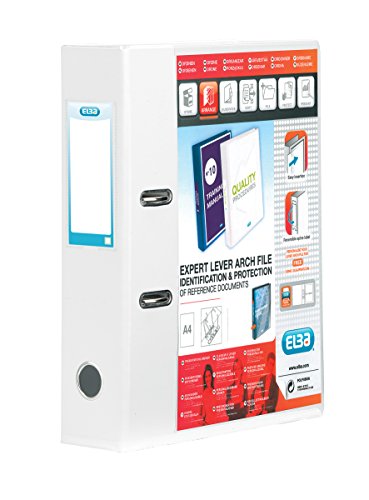 Elba Vision Lever Arch File A4 70 Mm Spine White