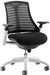 Flex Chair White Frame Black Back KC0055