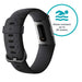 Fitbit Charge 3 - Graphite - activity tracker with sport band - black - monochrome - Bluetooth - 30 g