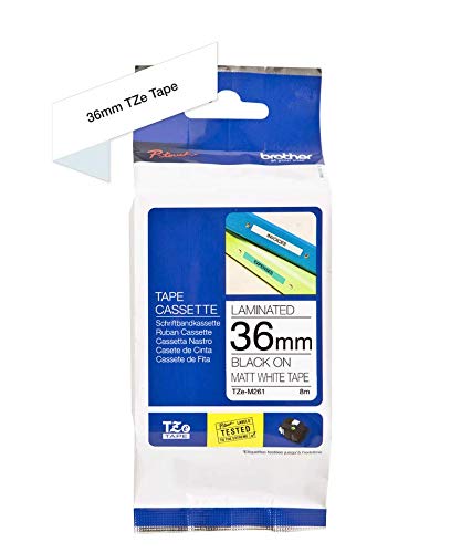 Brother TZe-M261 - Matte - self-adhesive - black on matte white - Roll (3.6 cm x 8 m) 1 roll(s) laminated tape - for Brother PT-P950, P-Touch PT-3600, 9700, D800, E800, P900, P950, P-Touch Cube XP PT-910