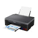 Canon PIXMA G1520 A4 MegaTank Printer. Up to 4800 x 1200 dpi, approx. 9.1 ipm(mono), approx. 5.0 ipm (Colour), Borderless Printing. Cartridges  GI-51. Cartridge Yield (Plain Paper) Black: 6,000 pages. Colour: 7,700 pages. Windows, Mac OS. USB