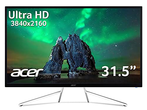 Acer ET322QK - LED monitor - 31.5" - 3840 x 2160 4K @ 60 Hz - VA - 300 cd/m - 4 ms - 2xHDMI, DisplayPort - speakers - white