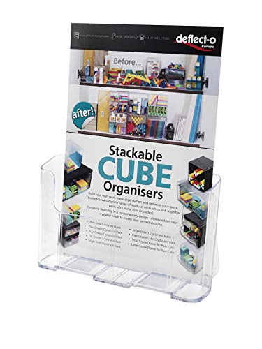 Best Value Deflecto 19189 Standard Literature Holder Rigid A4 Clear Ref 77001
