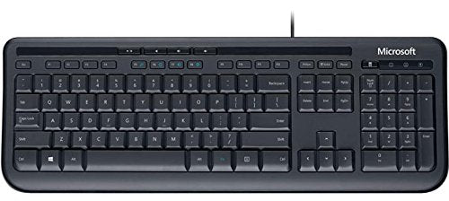 Microsoft Wired Desktop 600 for Business - Keyboard and mouse set - USB - French - black