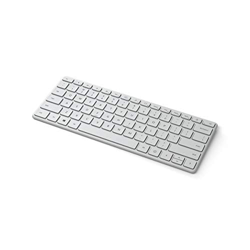 Microsoft Designer Compact - Keyboard - wireless - Bluetooth 5.0 - UK/Irish - Glacier