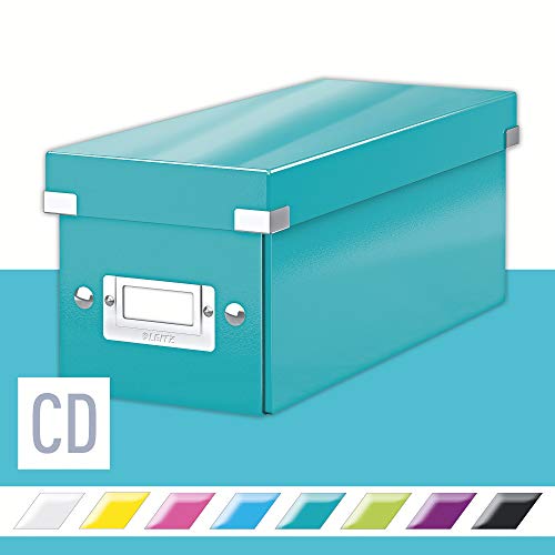 Best Value Leitz CD Storage Box, Ice blue, Click and Store Range, 60410051