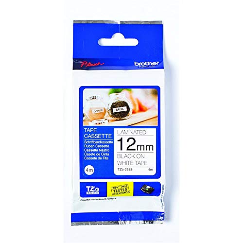 Brother TZe-231S2 - Black on white - Roll (1.2 cm x 4 m) 1 roll(s) laminated tape - for Brother PT-D210, D600, H110, P-Touch PT-1880, E800, H110, P900, P-Touch Cube Plus PT-P710
