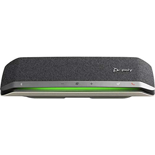 Poly Sync 40 Bluetooth and USB A Mono Speakerphone Compatible with Mac and Windows  3 Microphones
