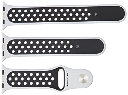 Apple Nike - Band for smart watch - 130-200 mm - black, pure platinum - for Watch (38 mm, 40 mm, 41 mm)