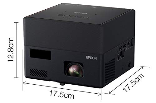 Epson EF-12 - 3LCD projector - portable - 1000 lumens (white) - 1000 lumens (colour) - 16:9 - black