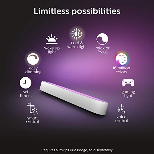 Philips Hue White and Color Ambiance Play - Light bar - LED - 16 million colours - white