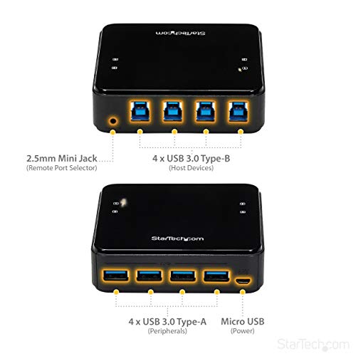 StarTech HBS304A24A USB 3.0 Peripheral Sharing Switch