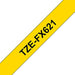 Brother TZe-FX621 - Black on yellow - Roll (0.9 cm x 8 m) 1 roll(s) flexible tape - for Brother PT-D210, D600, H110, P-Touch PT-1005, D450, H110, P300, P-Touch Cube Pro PT-P910