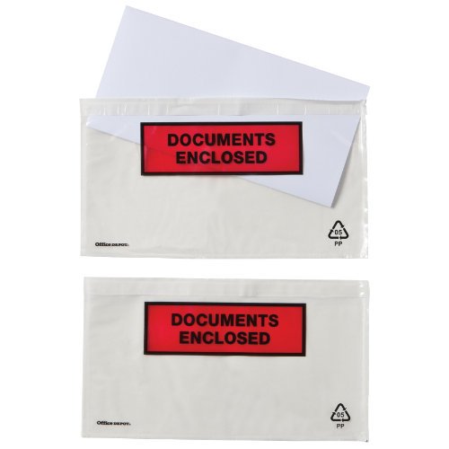 Best Value Document Enclosed Envelopes DL 220 x 110mm Printed 250 Per Box
