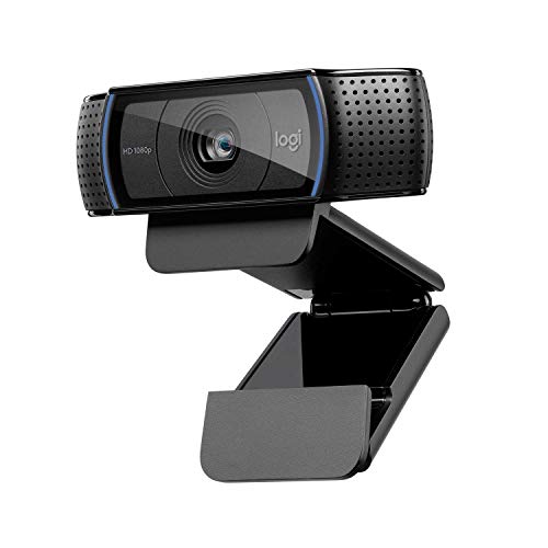 Best Value Logitech C920 HD Pro Webcam, Full HD 1080p/30fps Video Calling, Clear Stereo Audio, HD Light Correction, Works with Skype, Zoom, FaceTime, Hangouts, PC/Mac/Laptop/Macbook/Tablet - Black