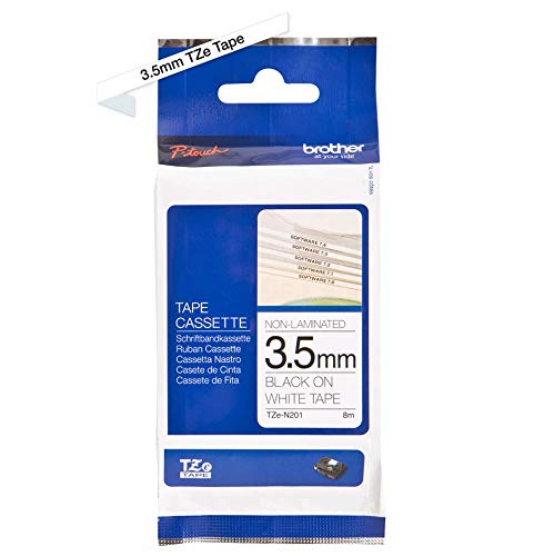 Brother TZe-N201 - Black on white - Roll (3.56 cm x 8 m) 1 roll(s) non-laminated tape - for Brother PT-D210, D600, H110, P750, P950, P-Touch PT-1005, D450, P-Touch Cube Pro PT-P910
