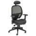 Denver Black Mesh Chair With Headrest KC0283