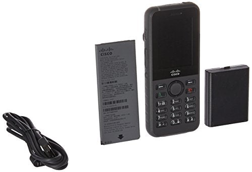 Cisco Unified Wireless IP Phone 8821 - Cordless extension handset - with Bluetooth interface - IEEE 802.11a/b/g/n/ac (Wi-Fi) - SIP - 6 lines