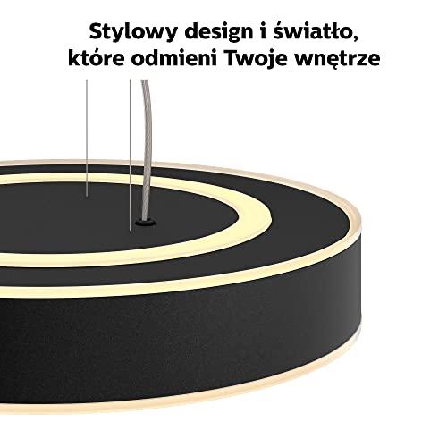 Philips Hue White ambiance Enrave - Pendant lamp - LED - 33.5 W - warm to cool white light - 2200-6500 K - black