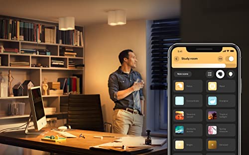 Philips Hue White ambiance - LED spot light bulb - GU10 - 4.3 W (equivalent 35 W) - class G - warm to cool white light - 2200-6500 K (pack of 2)