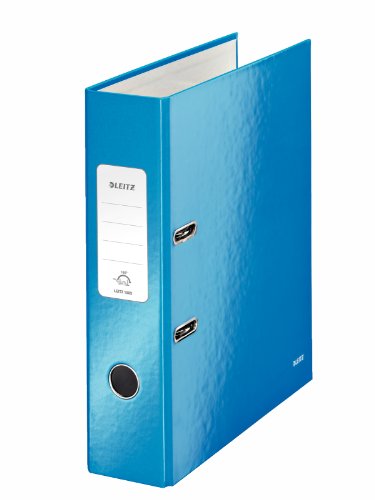 Best Value Leitz Lever Arch File, Pack of 10, Metallic Blue, A4, 80mm Spine, WOW Range, 10050036