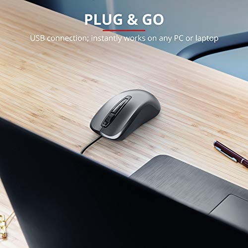 Trust Carve Ambidextrous USB A Wired Optical 1200 DPI Mouse