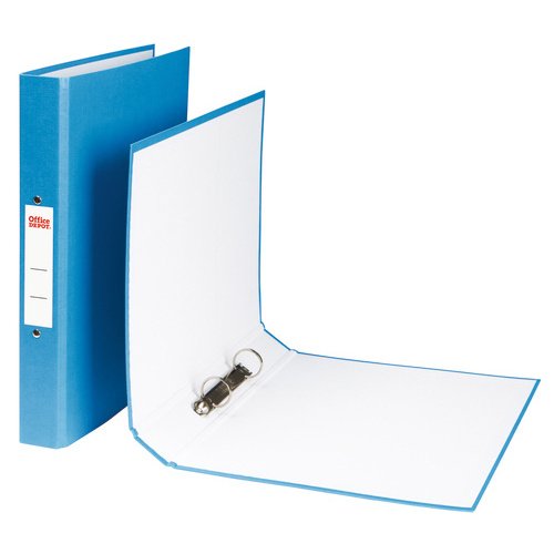 Best Value 2 Ring A4 Paper-On-Board Ring Binder Blue - Single