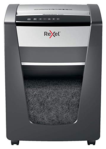 Best Value Rexel Momentum X420 Cross Cut Paper Shredder, Shreds 20 Sheets, 30 Litre Bin, Black, 2104578