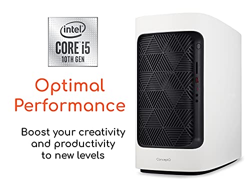 Acer ConceptD 300 CT300-51A - Tower - Core i5 10400F / 2.9 GHz - RAM 16 GB - SSD 1.024 TB, HDD 1 TB - Quadro P2200 - GigE - WLAN: Bluetooth 5.0, 802.11a/b/g/n/ac/ax - Win 10 Pro 64-bit - monitor: none