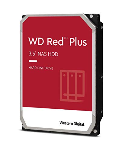 Western Digital WD Red Plus 10TB 3.5 Inch NAS 7200 RPM SATA 6Gbs 256MB Cache Internal Hard Drive
