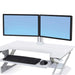 Ergotron WorkFit Dual Monitor Kit - Cart upgrade kit for 2 monitors - white - screen size: 24"