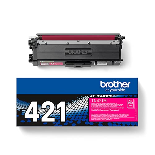 Brother TN421M Toner Cartridge, Standard Yield, Magenta, Brother Genuine Supplies