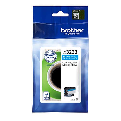 Brother LC-3233C Inkjet Cartridge, Cyan, Single Pack, Super High Yield, Includes 1 x Inkjet Cartridge, Brother Genuine Supplies