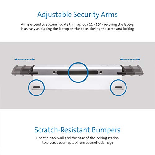 Kensington Laptop Locking Station 2.0 - MicroSaver 2.0 Keyed Lock - System security kit - 15.6"
