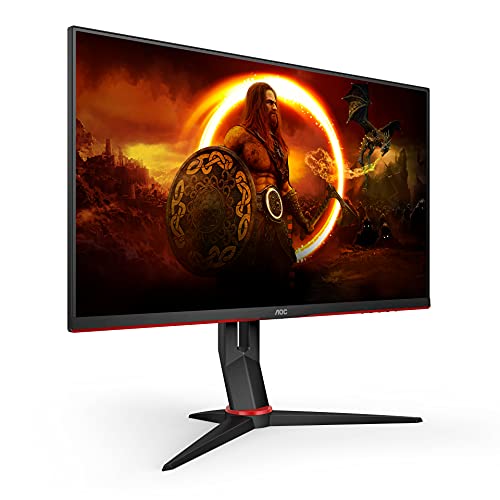 AOC Gaming 24G2SU/BK - G2 Series - LED monitor - 24" (23.8" viewable) - 1920 x 1080 Full HD (1080p) @ 165 Hz - VA - 350 cd/m² - 3000:1 - 1 ms - 2xHDMI, DisplayPort - speakers - black, red