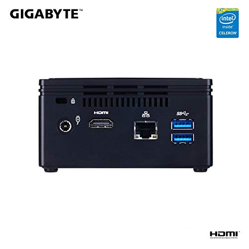 Gigabyte BRIX GB-BACE-3160 (rev. 1.0) - Barebone - Ultra Compact PC Kit - 1 x Celeron J3160 / 1.6 GHz - RAM 0 GB - HD Graphics 400 - GigE
