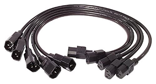 Power Cord Kit (5 ea), C13 to C14, 0.6m