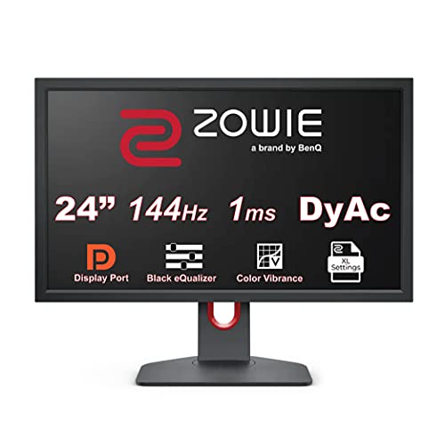 BenQ ZOWIE XL2411K - eSports - XL-K Series - LED monitor - 24" - 1920 x 1080 Full HD (1080p) @ 144 Hz - TN - 320 cd/m - 1000:1 - 1 ms - 3xHDMI, DisplayPort - grey, red