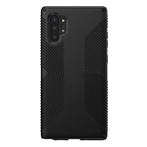Speck Presidio Grip Samsung Galaxy Note 10 Plus Black Phone Case 13 Foot drop Protection with IMPACTIUM Cushioning Invisible Cleanliness with Microban