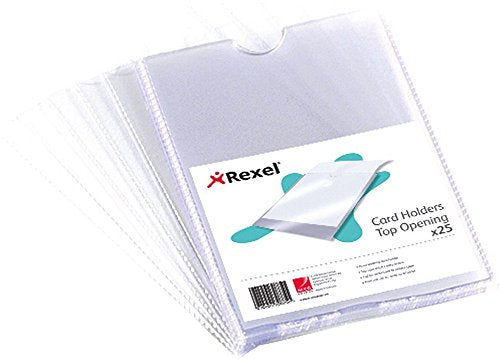 Best Value Rexel Card Holders Clear A4 (25 Pack)