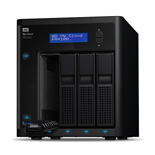 WD My Cloud PR4100 WDBNFA0560KBK - Pro Series - NAS server - 4 bays - 56 TB - HDD 14 TB x 4 - RAID 0, 1, 5, 10, JBOD - RAM 4 GB - Gigabit Ethernet