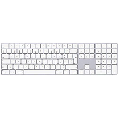 Apple Magic Keyboard with Numeric Keypad - Keyboard - Bluetooth - US International - silver - for 10.2-inch iPad, 10.5-inch iPad Air, 10.9-inch iPad Air, iPad mini 5, iPhone 11, 12, SE, XR